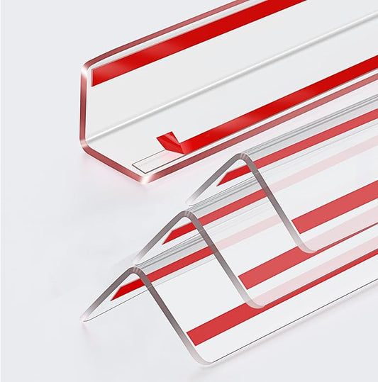 Clear Corner Guards for Walls,59 in(L) X 1-5/8 Inch(W) Wall Corner Protector,Corner Guard for Edge Protect,Plastic Corner Protectors for Walls Prevent Scratch,Easy to Install,4PCS