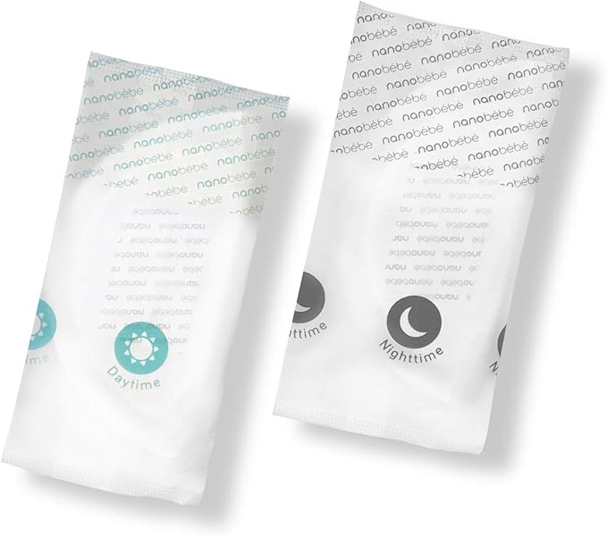 Nanobébé Disposable Nursing Pads Multipack – 120 Days and 60 Nights Ultra Thin & Extra Absorbent Vented Leak Proof Nursing Essentials, Individually Wrapped (180 Count)