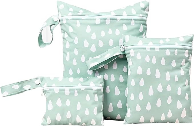 Wet Dry Bag for Baby, Swimsuit, Diaper Bag & Travel - Waterproof Reusable Leakproof Pouch for Wet Clothes, Swimsuits, Pool, Beach, and Gym