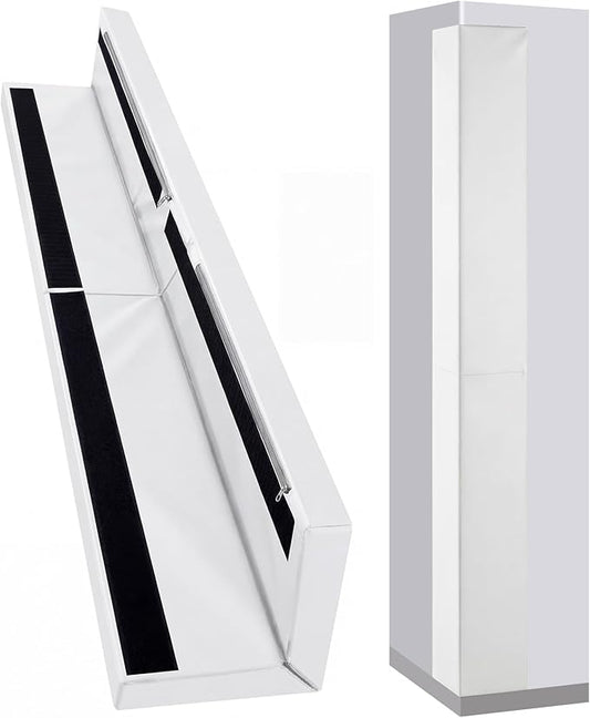 Wonderjune Wall Corner Guards and Edge Protector Gym Wall Padding Heavy Duty Protective Safety Padding for Gym, Baby, Home, Garages, Kindergarten, Basketball Court, Playrooms, Etc (6ft,White)