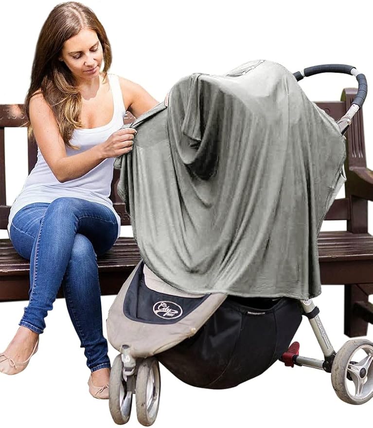 Byrd & Blume Maternity Nursing Cover Breathable Lightweight Breastfeeding Cover Wrap Shawl Scarf Poncho Full 360