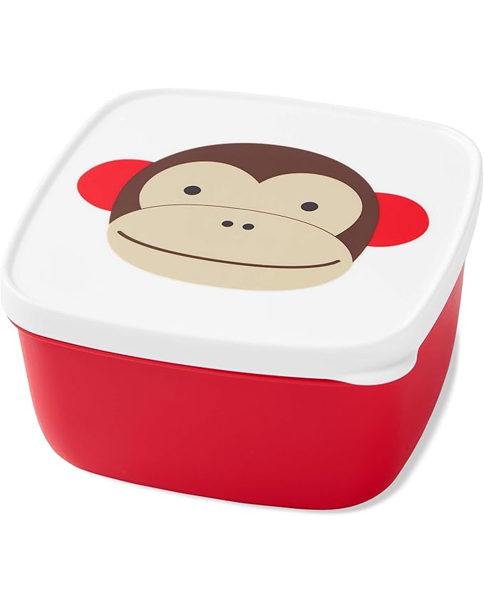 Skip Hop Toddler Zoo Snack Container Set, Monkey, 3 Pack
