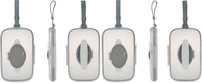Dr. Talbot's Deluxe Baby Wipes Dispenser for Travel, Grey (Pack of 2)