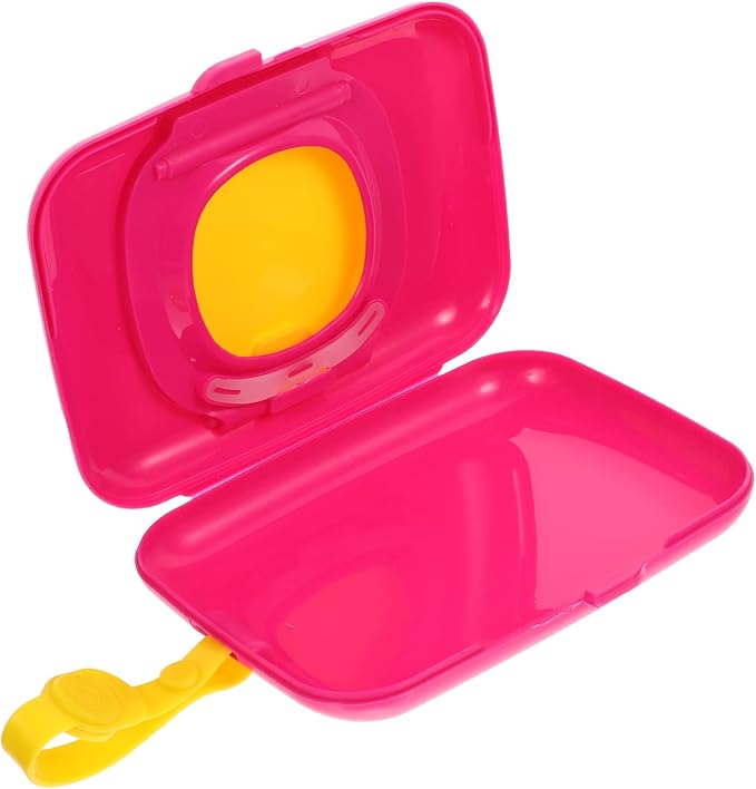 Wipe Box Refillable Dispenser Babywipes Tissue Reusable Wipe Container Hard Hat On- The- Go Wipes Dispenser Baby Carrier Portawipes Bag Holder Travel Portable