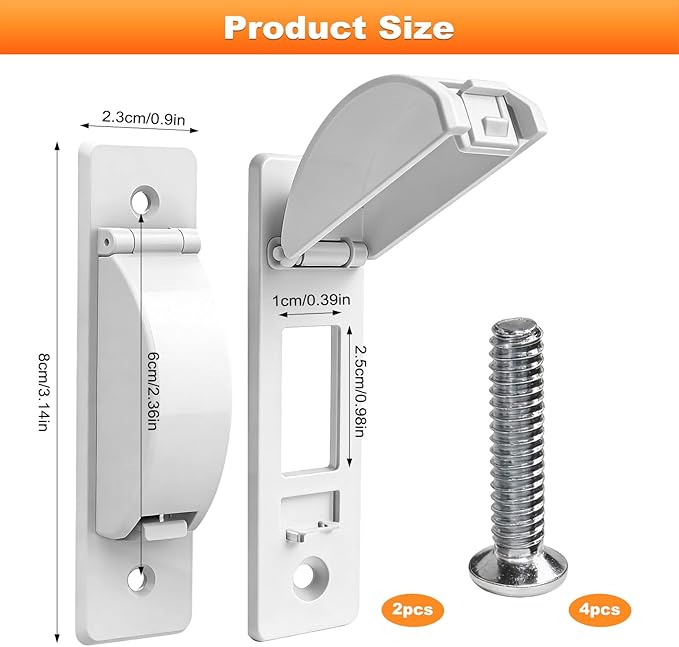 Light Switch Guard, 4 Pack Light Switch Lock, Light Switch Cover Guard, Child Proof Light switch cover, Prevent Children and Adults from Accidentally Turning Your Lights on or off (White)