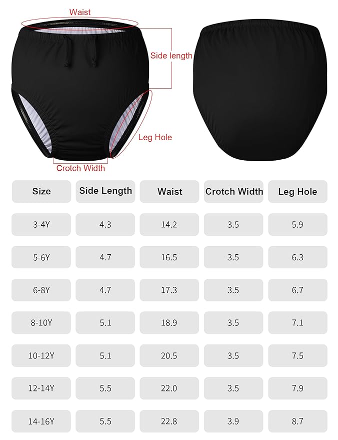 Youth Special Needs Reusable Swim Diapers Swimwear for Incontinence Diaper Covers Waterproof,Leakproof, Unisex