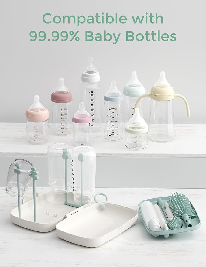 Momcozy Natural Baby Bottle & Momcozy Bottle Brush Set