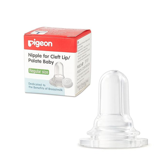 Pigeon Bottle Nipple for Cleft Lip/Palate Baby, Regular Size, Please Use It Under The Guidance of a Pediatrician