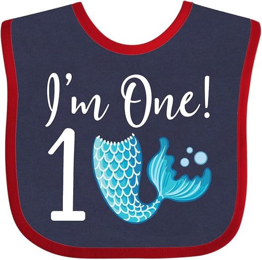 inktastic 1st Birthday Mermaid Party Baby Bib