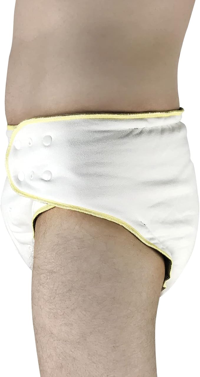 Adult Fitted Cloth Diaper: Incontinence Special Needs Washable Protective Briefs for Women and Men (Fitted Diaper, Medium)