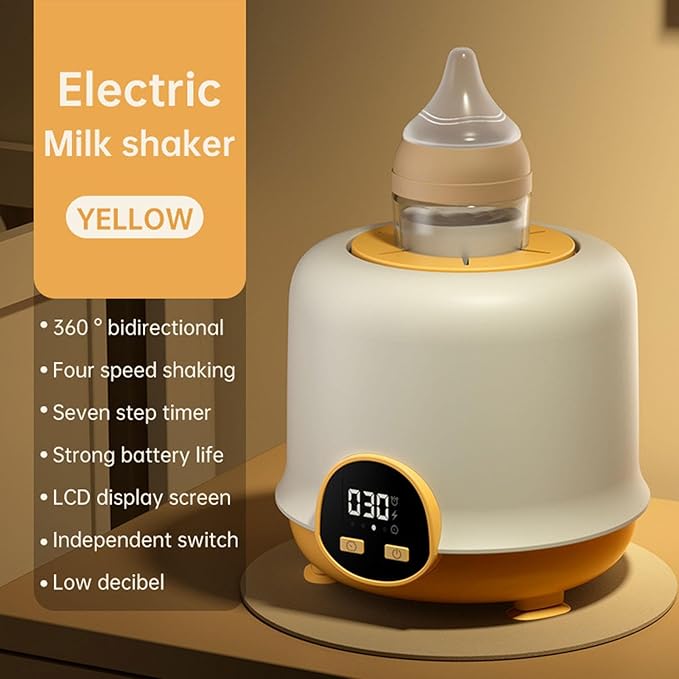 Automatic Baby Formula Mixer - 360-Degree Bidirectional Bottle Shaker, Anti-Bloating Milk Blender for Smooth Digestion, Smart Temperature-Controlled Mixing Device, Portable Low-Noise Milk Stirrer