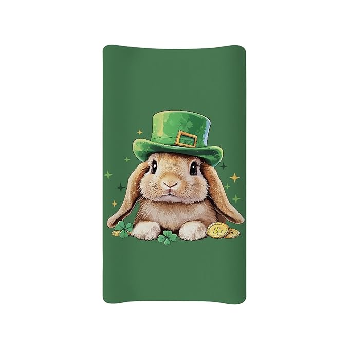 St. Patrick's Day Changing Pad Cover Baby Girls Boys Green Diaper Change Table Sheet Cover Soft Stretchy Changing Table Covers Mat Sheet Cover Soft Breathable