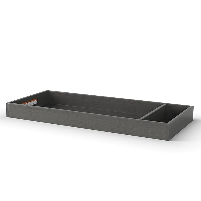 Child Craft Universal Changing Table Toppers, Attach to Dresser for Diapering Surface (Midnight Gray)
