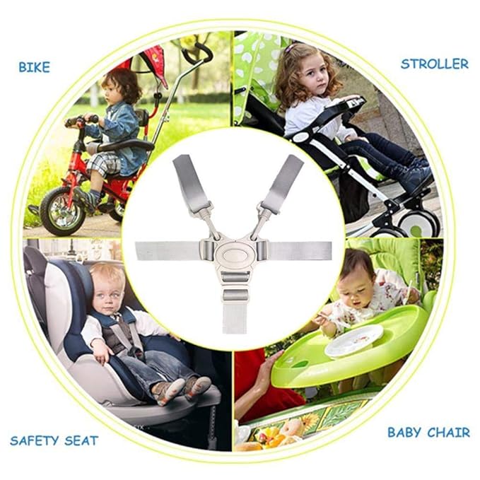 High Chair Strap Replacement, Baby Trend Five Point High Chair Harness Adjustable Highchair Strap Accessories