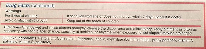Vitacilina Bebe Diaper Rash Ointment 1.76 oz. (Quantity of 6)