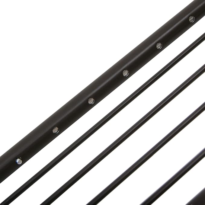 Fuji Boeki 15570 Bed Guard, Bed Fence, Adult, Width 37.4 - 47.2 x Depth 15.7 x Height 14.0 inches (95 - 120 x 40 x 35.5 cm), Brown, Silver, Low Type, Adjustable Width, Extendable, Fall Prevention,
