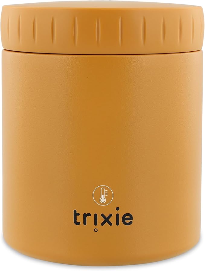 Trixie Insulated Food Jar - Mr. Fox | 350ml | Leak-Proof & Portable | Keeps Food Hot or Cold | Stainless Steel | Kids' Lunch Container