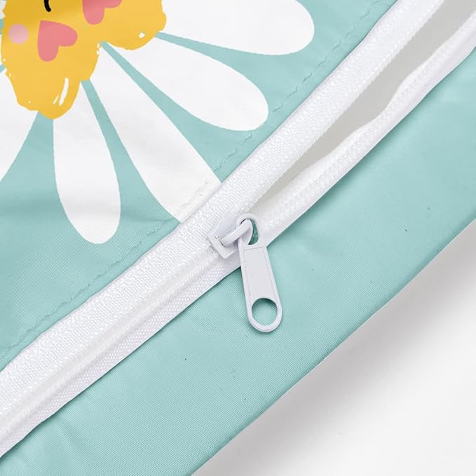 Wet Bag, Wet Dry Bag, Wet Bag for Swimsuit, Travel, Beach, Pool, Diapers, Dirty Yoga Gym Clothes, Makeup Bag, Waterproof Flower Face Hippie Decor