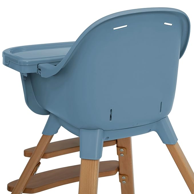 Delta Children - babyGap Otto 3-in-1 High Chair - High Chair Converts to Toddler Dinning Chair and Booster Seat - Dishwasher Safe Meal Tray - FSC-Certified Wood, Blue