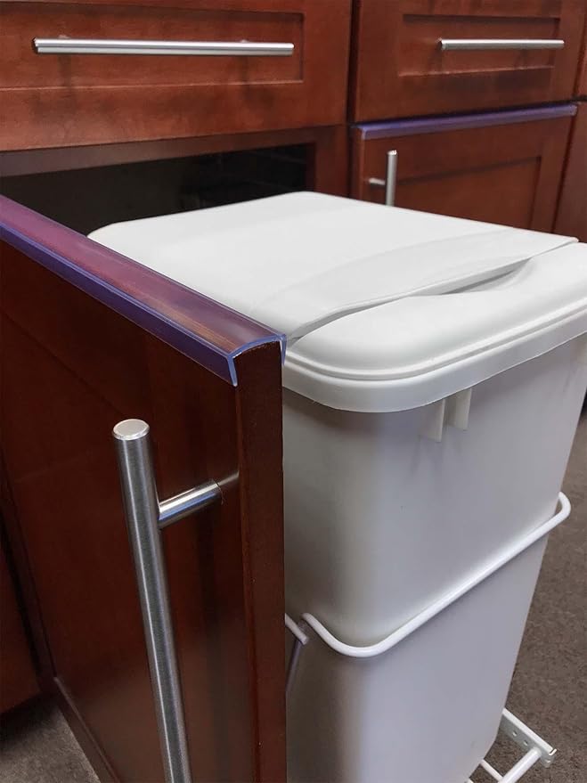 Outwater Industries | 3/4 Inch (.75'') Cabinet Door Protector Edge Guard in Clear | Fits 3/4" Edge | 24 Inch (Pack of 3)