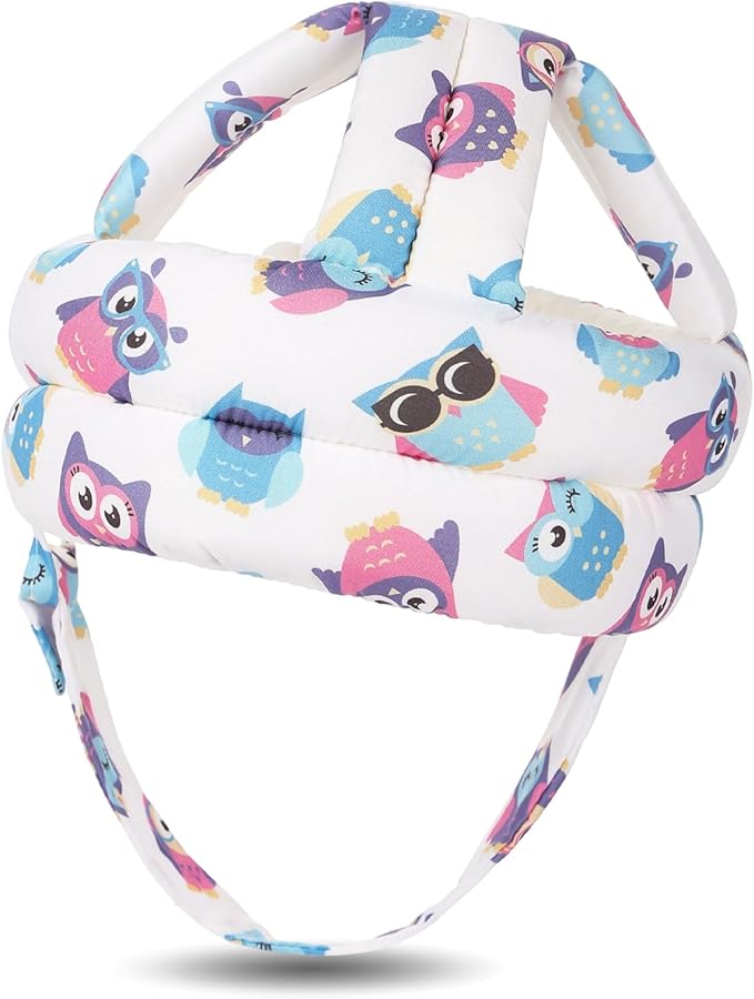 Baby Head Protector for Crawling Walking, Baby Helmet Adjustable No Bumps and Soft Cushion, Infant Safety Cap for Kid Learning to Walk