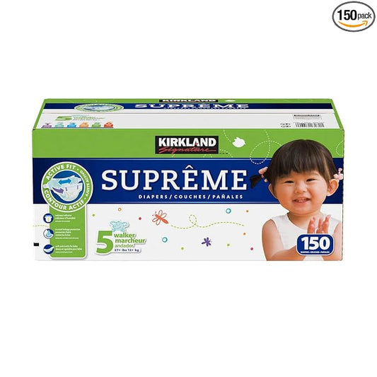 Kirkland Signature Diapers Size 5, Quantity 150