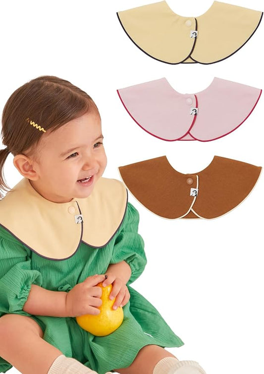 Konny Baby Bib 3/5/7-Pack Set, 360 ° Rotate, Soft and Absorbent Drooling for Toddler Boys Girls Baby Essentials