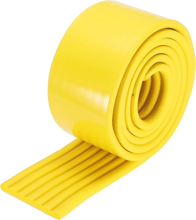 uxcell Bunk Bed Ladder Pad, 6.5ft NBR Self-Adhesive Corner Edge Protector Soft Furniture Corner Guard for Ladder Table Desk Edge, Yellow