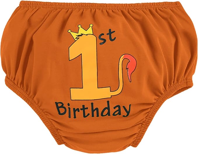 IMEKIS Baby Boys 1st Birthday Diaper Covers Wild One Dinosaur Space Shorts Cake Smash Photo Shoot Bloomers Casual Pants