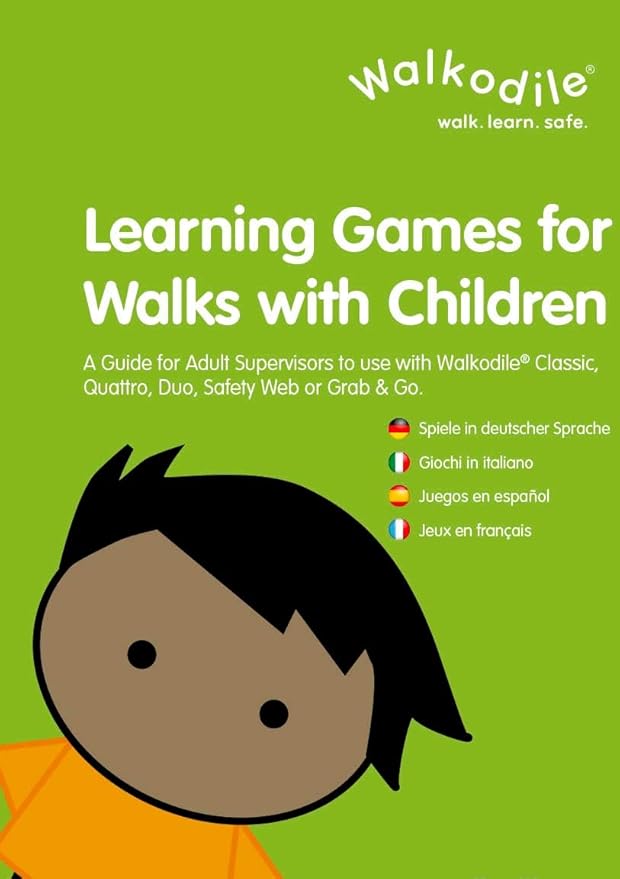 Grab & Go, Kids Walking Rope (10 Child). Teacher Designed. Extra Safety Feature on Handles. Hi Viz Detail. Includes Free Learning Games for Walks Guide