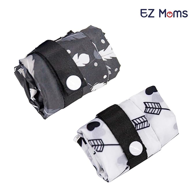 EZ Moms 3 Pcs Waterproof Wet Bag with Two Pockets Reusable Wet Dry Bag Baby for Cloth Diapers, Travel Dirty Clothes, Breast Pump Parts, Swimsuit, Beach, Pool Wetbag Zipper Pouches for Organization