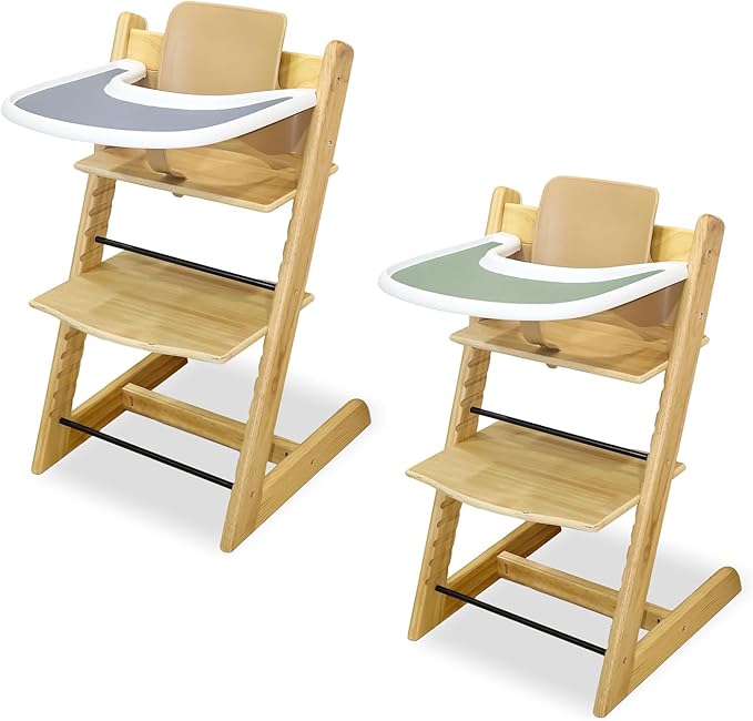 High Chair Cushion, Soft and Comfortable for Tripp Trapp High Chair Cushion, with Two High Chair Placemat, for Tripp Trapp Cushion Set Makes It More Comfortable for Baby (Ocean Animal)