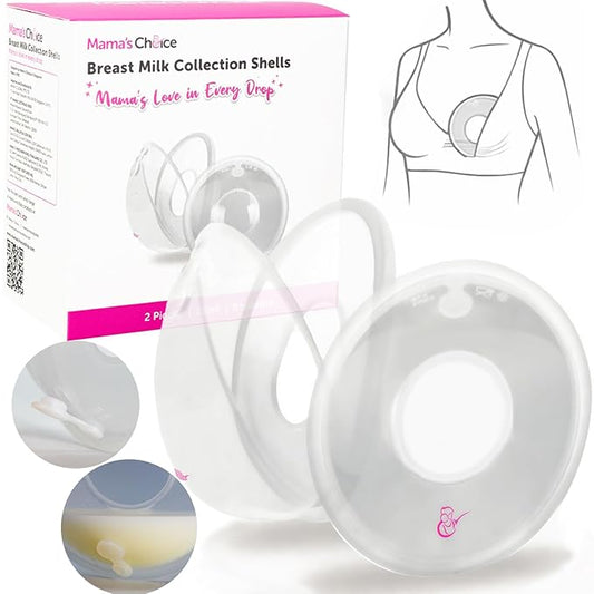 Breast Milk Collection Cups (2 Pack) - Reusable Silicone Breast Shells & Milk Catcher - Wearable Nursing Cups for Bra to Protect Sore Nipples - Leak Proof Breastfeeding Essentials