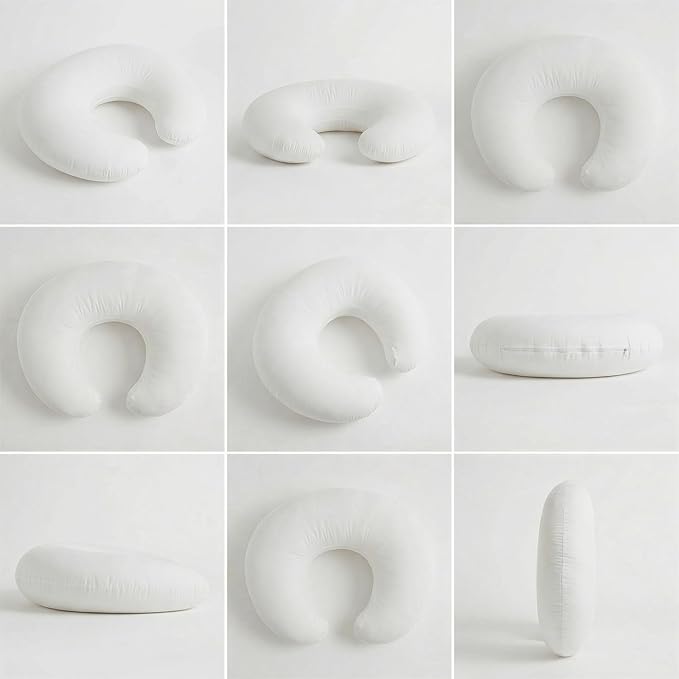 ESEN Nursing Pillow and Body Positioner for Breast Feeding and Bottle Feeding, Naked Ultra Soft Baby Breastfeeding Pillows for More Support for Mom and Baby (Naked Pillow)