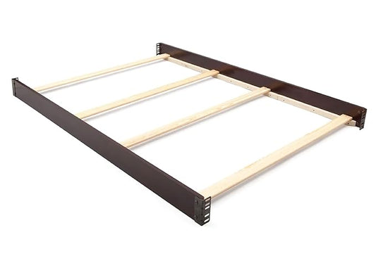 Full-Size Conversion Kit Bed Rails Compatible with Emerson Convertible Crib by Delta Children - Solid Wood Rail #0050 - Toddler & Adult Bed Rail for Full-Size - Baby Furniture (Dark Chocolate - 207)