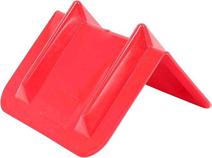 Mytee Products (20 Pack) V Edge Protectors Flatbed, 8" x 12", Red | Vee Shaped Plastics Corner Protectors for Cargo Loads | Tie Down Strap Guard for Winch, Ratchet Straps on Flatbed Truck Trailers