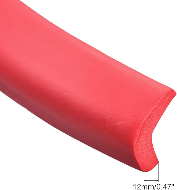 uxcell Corner Guards Edge Protectors 6.56ft(2M), Foam Safety Bumper L Shape for Furniture Corner Table Edge Guard, Red