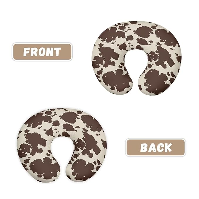 Cow Hide Print Nursing Pillowcase Nursing Pillow Cover Cuddle Pillow Slipcover Detachable Nursing Pillow Protective Baby Feeding Baby Essentials