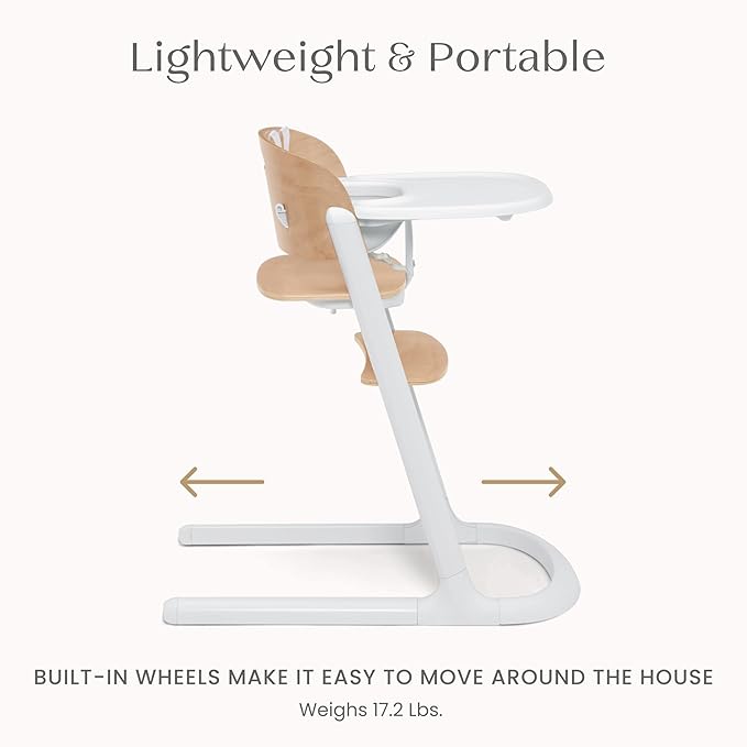 Delta Children Versa Adjustable 3-in-1 High Chair for Babies & Toddlers - 3 Growing Stages from Infant to Adult Seating - Greenguard Gold Certified, White