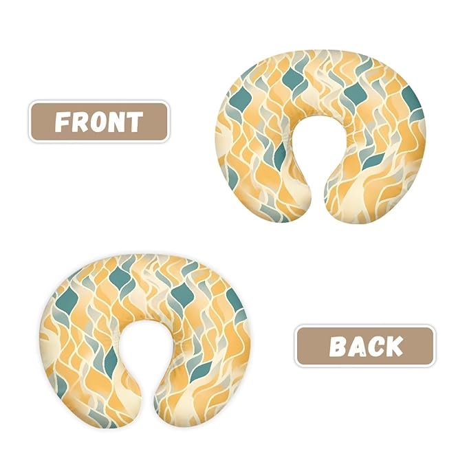 Ripple Stripe Nursing Pillow Original Support Cover, Wave Line Detachable Nursing Pillow Protective Case, Aesthetic Art Soft Infant Nursing Pillow Cover