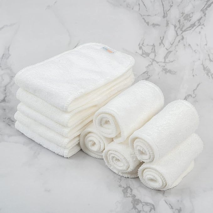ALVABABY 12PCS Newborn Cloth Diaper Insert,Less Than 12pounds 3-Layer Microfiber Insert 12ST