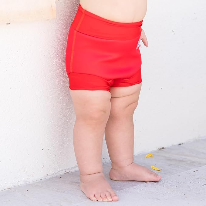 Splash About Happy Nappy Reusable Swim Diaper, Red, 6-12 Months