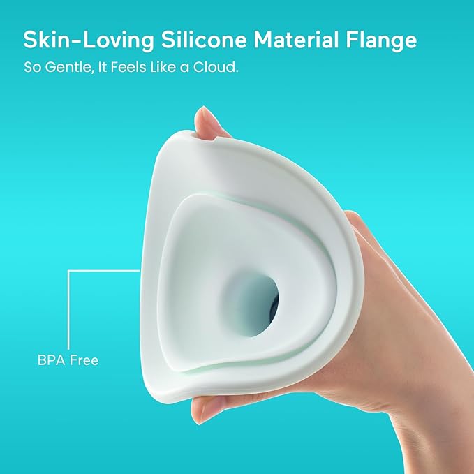 Paruu P20 Hands-Free Wearable Electric Breast Pump - 4 Modes & 12 Suction Levels, 19/21/24mm Double-Sealed Flanges, Visible Milk Volume & Pumping Time, Lightweight Portable (2 Pack, Light Green)