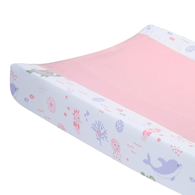 Lambs & Ivy Sea Dreams Dolphin/Turtle Underwater Nautical Changing Pad Cover