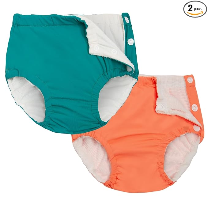 Joyo roy Reusable Swim Diapers 4t Boy and Girls Water Diapers Size 4 Baby Swim Diaper Reusable Pañales Ecologicos para Bebes Washable Swimming Diaper with Snaps Waterproof Baby Pool Essentials