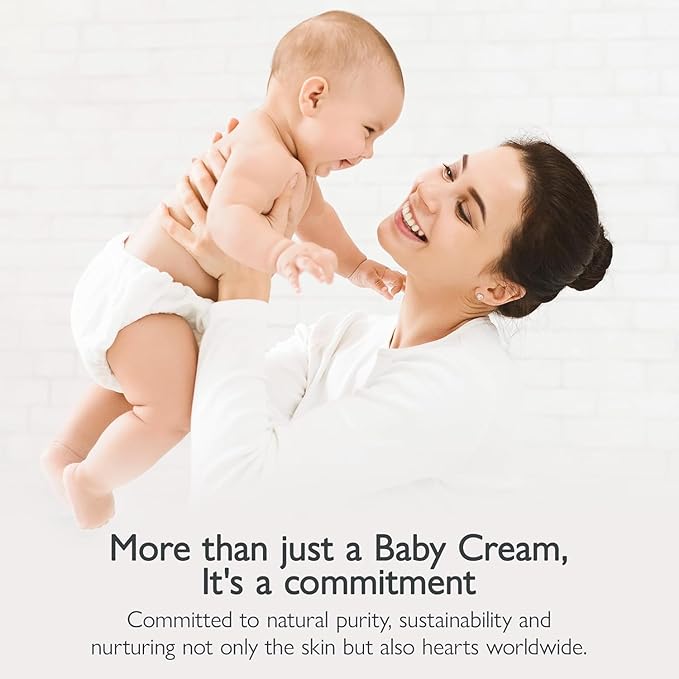 SoCal Suds & Company - Organic Baby Face & Body Cream - Natural Moisturizer with Shea Butter, Coconut Oil & Aloe for Newborns, Kids & Toddlers - Fragrance Free Shea Body Butter - 8oz