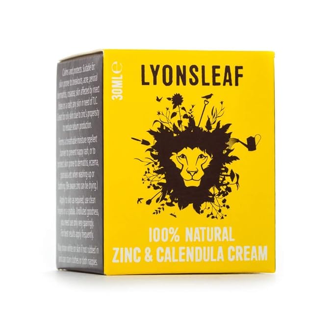 Zinc and Calendula Cream 100% Natural - for Spots, Blemishes, breakouts, rashes, Problem Skin and Nappy Rash … (30ml)