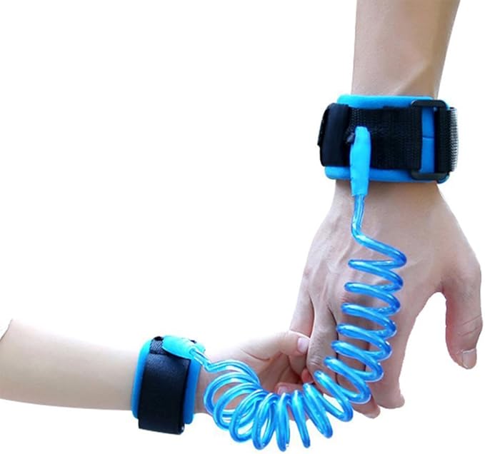 Baby Child Anti Lost Safety Wrist Link Harness Strap Rope Leash Walking Hand Belt for Toddlers, Kids(1.5m Blue)