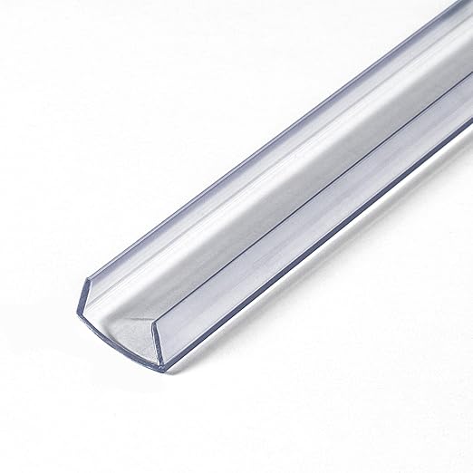 Outwater Plastics 585-Cl Clear 5/8'' Rigid Vinyl Clear Plastic U-Channel/C-Channel 46 Inch Lengths (Pack of 3)