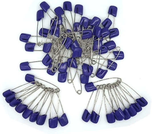 Baby Safety Pins Secure Clips for Fastening Baby Clothes Diaper Napkins 50pcs 60PCS 30PCS (Purple, 60 pcs)